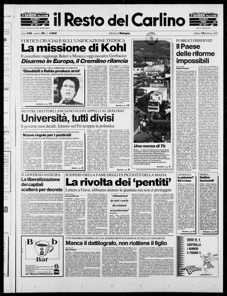 Il Resto del Carlino : giornale dell'Emilia